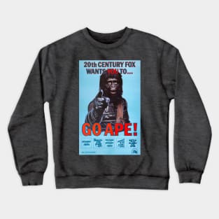 Go Ape! 1974 Poster Crewneck Sweatshirt